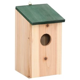 Domki dla ptaków, 10 szt., lite drewno jodłowe, 12x12x22 cm
