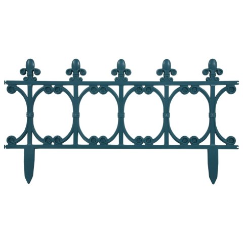 Obrzeża trawnikowe, 16 szt., zielone, 10 m, PP