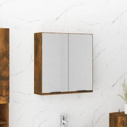 Szafka łazienkowa z lustrem, przydymiony dąb, 64x20x67 cm