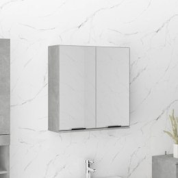 Szafka łazienkowa z lustrem, szarość betonu, 64x20x67 cm