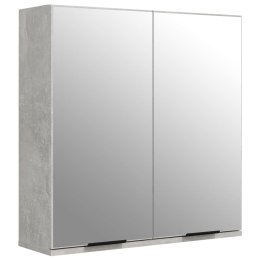 Szafka łazienkowa z lustrem, szarość betonu, 64x20x67 cm