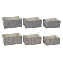 Zestaw koszyków DKD Home Decor 40,5 x 28 x 18 cm Poliester (2 Sztuk)