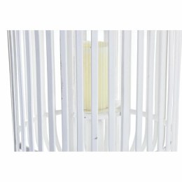 Lampa DKD Home Decor Szkło Biały Bambus (28 x 28 x 47 cm)