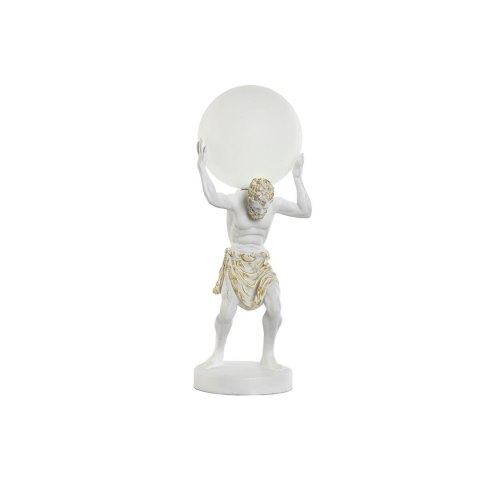 Lampa stołowa Home ESPRIT Biały Złoty Żywica Plastikowy 220 V 18 x 17 x 44 cm