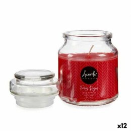 Świeczka Zapachowa Czerwone jagody 7 x 10 x 7 cm (12 Sztuk)