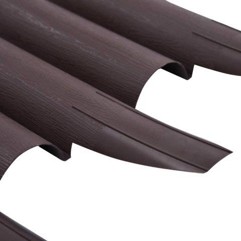 Obrzeża trawnikowe, 36 szt., brązowe, 10 m, PP