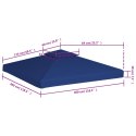 Zadaszenie altany ogrodowej, 310 g/m², ciemnoniebieski, 3x3 m