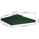 Zadaszenie altany ogrodowej, 310 g/m², zielone, 3x3 m