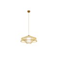 Lampa Sufitowa DKD Home Decor Poliester Bambus (50 x 50 x 23 cm)