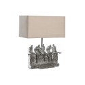 Lampa stołowa DKD Home Decor 36 x 21,5 x 43 cm Srebrzysty Beżowy Metal Żywica 220 V 50 W