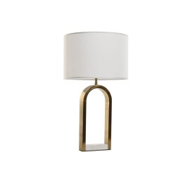 Lampa stołowa Home ESPRIT Biały Złoty Marmur Żelazo 50 W 220 V 38 x 38 x 70 cm