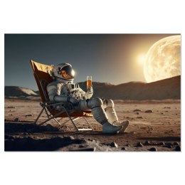 Obraz Home ESPRIT Druk Astronauta 150 x 0,04 x 100 cm
