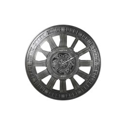Zegar Ścienny DKD Home Decor Koła zębate Srebrzysty Żelazo 117 x 9,5 x 117 cm