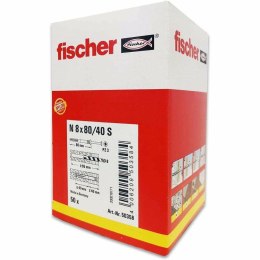 Wtyki i wkręty Fischer N-S 50358 M8 x 80 mm (50 Sztuk)