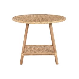 Stolik DKD Home Decor 61 x 61 x 46 cm 61 x 61 x 49 cm Brązowy Rattan