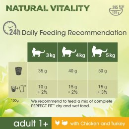 Karma dla kota Perfect Fit Adult Natural Vitality Chicken Dorosły kurczak Indyk 2,4 kg