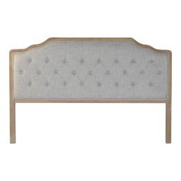 Zagłówek do łóżka DKD Home Decor Szary Drewno kauczukowe 160 x 10 x 120 cm