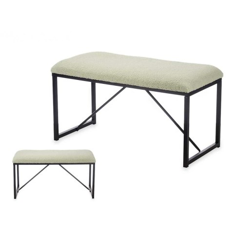 Ława Gift Decor TR23063-3 Kolor Zielony Metal Materiał 81 x 42 x 38 cm Ława Gift Decor TR23063-3 Kolor Zielony Metal Materiał 81 x 42 x 38 cm