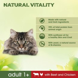 Karma dla kota Perfect Fit Natural Vitality Beef 2,4 kg Dorosłych kurczak