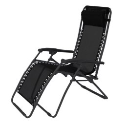 Składanego Krzesła Non gravity Czarny 95 x 65 x 106 cm