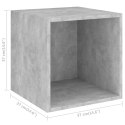 Półki ścienne, 2 szt., szarość betonu, 37x37x37 cm, płyta