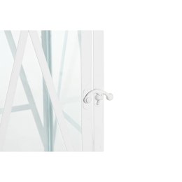 Latarnie DKD Home Decor 22 x 22 x 75 cm Szkło Metal Biały Shabby Chic