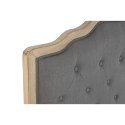 Zagłówek do łóżka DKD Home Decor Ciemny szary Drewno kauczukowe 160 x 10 x 120 cm
