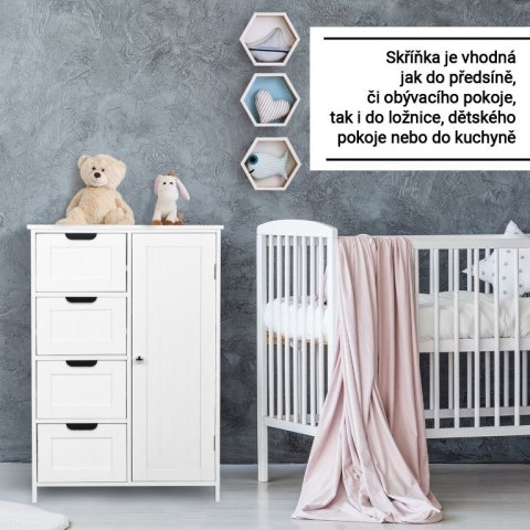 Miadomodo Szafka do przechowywania z 4 szufladami 55x30x82cm Miadomodo Szafka do przechowywania z 4 szufladami 55x30x82cm