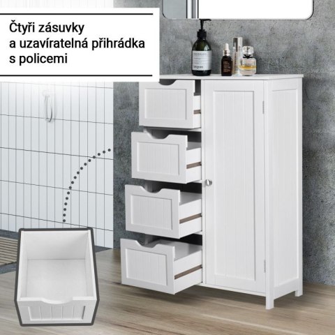 Miadomodo Szafka do przechowywania z 4 szufladami 55x30x82cm Miadomodo Szafka do przechowywania z 4 szufladami 55x30x82cm