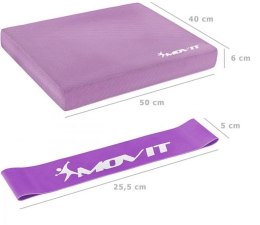 Poduszka Balance z gumką gimnastyczną - różowy