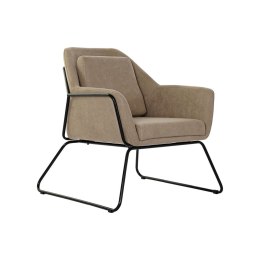Krzesło DKD Home Decor Czarny Beżowy Metal 75 x 76 x 81 cm