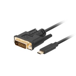 Kabel USB C na DVI-D Lanberg CA-CMDV-10CU-0005-BK Czarny 500 cm