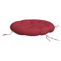 Okrągła poduszka, winna czerwień, Ø 100 x 11 cm, tkanina Oxford