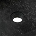 Szafka łazienkowa z 2 umywalkami, drewno tekowe, czarny marmur
