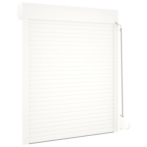Roleta zewnętrzna, aluminiowa, 100 x 130 cm, biała