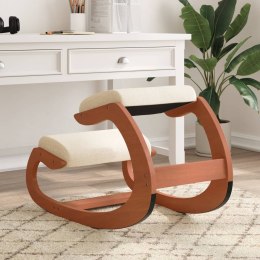 Krzesło klęcznik, kremowe, 55x84x55 cm, sklejka brzozowa