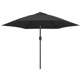 Parasol ogrodowy na metalowym słupku, 300 cm, antracytowy