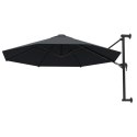 Parasol ścienny na metalowym słupku, 300 cm, antracytowy