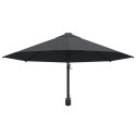 Parasol ścienny na metalowym słupku, 300 cm, antracytowy