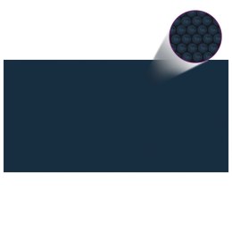 Pływająca folia solarna z PE, 600x300 cm, czarno-niebieska