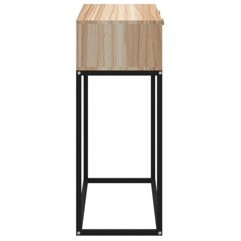 Stolik konsolowy, 80x30x75 cm, materiał drewnopochodny i żelazo Stolik konsolowy, 80x30x75 cm, materiał drewnopochodny i żelazo