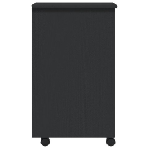 Szafka na kółkach MOSS, z szufladami, szara, sosna