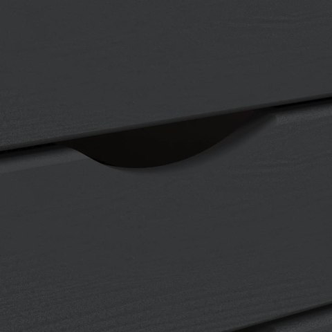 Szafka na kółkach MOSS, z szufladami, szara, sosna