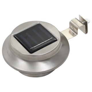 Lampy solarne do ogrodu, 12 szt., LED, okrągłe, 12 cm, białe