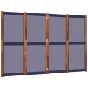 Parawan 4-panelowy, ciemnoniebieski, 280x180 cm