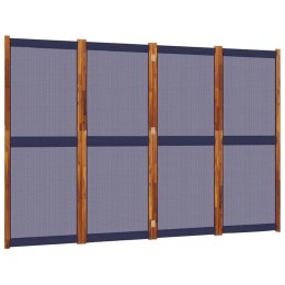 Parawan 4-panelowy, ciemnoniebieski, 280x180 cm