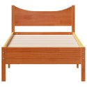 Rama łóżka, woskowy brąz, 75x190 cm, lite drewno sosnowe