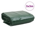 Plandeka, zielona, 3x3 m, 650 g/m²