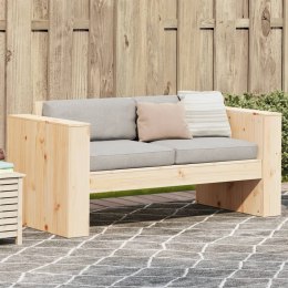 Sofa ogrodowa, 2-osobowa, 134x60x62 cm, lite drewno sosnowe