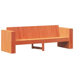 Sofa ogrodowa, 3-osobowa, woskowy brąz, 189x60x62 cm, sosna